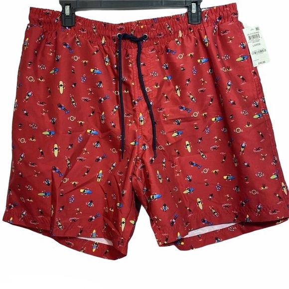CLUB ROOM Swimwear Surfing Swim Trunks Short - Picture 1 of 8
